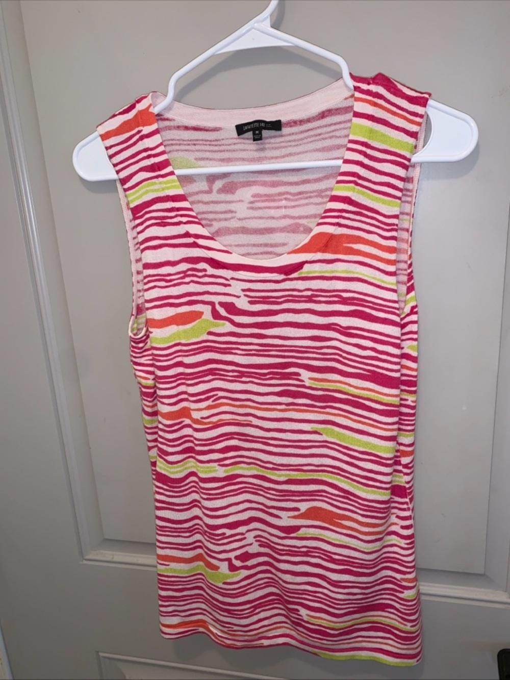 Lafayette 148 Women’s Multicolored Striped Tank Top Size M